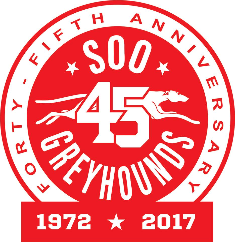 Sault Ste. Marie Greyhounds 2017 Anniversary Logo iron on transfers for T-shirts